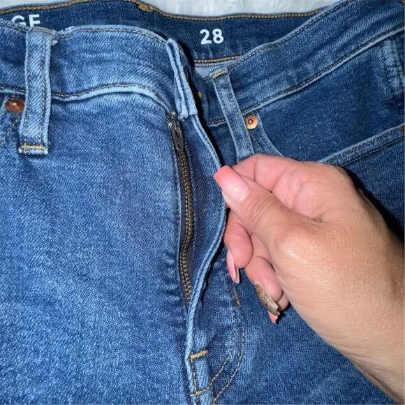 J.Crew Women's Vintage Slim Straight Blue Jeans Size 28 Re-Imagined Denim - Picture 5 of 11